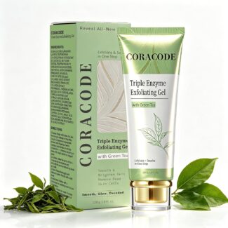 Triple Enzyme Green Tea Exfoliating Aqua Peel Gel, Deep Pore Face Exfoliant, Gentle Facial Exfoliator, Dead Skin Remover, Natural Cellulose for Peeling, Reveal All-New Skin(100ml / 3.4 fl.oz) (01)