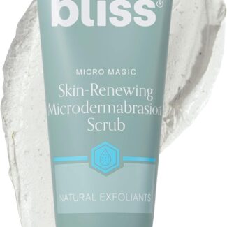 Bliss Micro Magic Skin-renewing Microdermabrasion Scrub | Smoothing Volcanic Pumice & Purifying Kaolin Clay | Refreshed Glow Straight-from-the-Spa | Tightens Pores & Brightens Skin | 3.4 fl oz