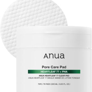 Anua Heartleaf 77 Toner Pads, Daily Exfoliating Toner Pad for Skin Texture Care with Centella & PHA, Dual-Textured Pore Pads for Sensitive Skin, Smooth Skin, Non-Comedogenic, Korean Skin Care, 70 Pads