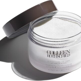 Colleen Rothschild Glycolic Acid Peel Pads with Blue Agave - Gentle Spa-Strength Facial Treatment to Resurface, Brighten, Smooth & Exfoliate Skin